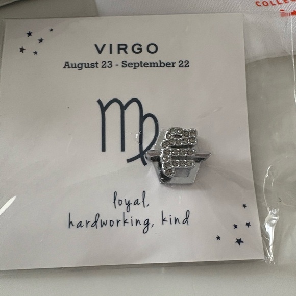 NWT Keep Collective “Virgo” Astrology Charm silver - Picture 2 of 4